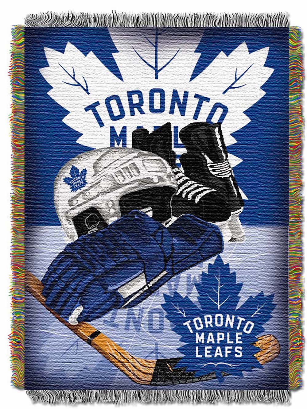 Toronto Maple Leafs Home Ice Advantage Series Tapestry Blanket 48 x 60