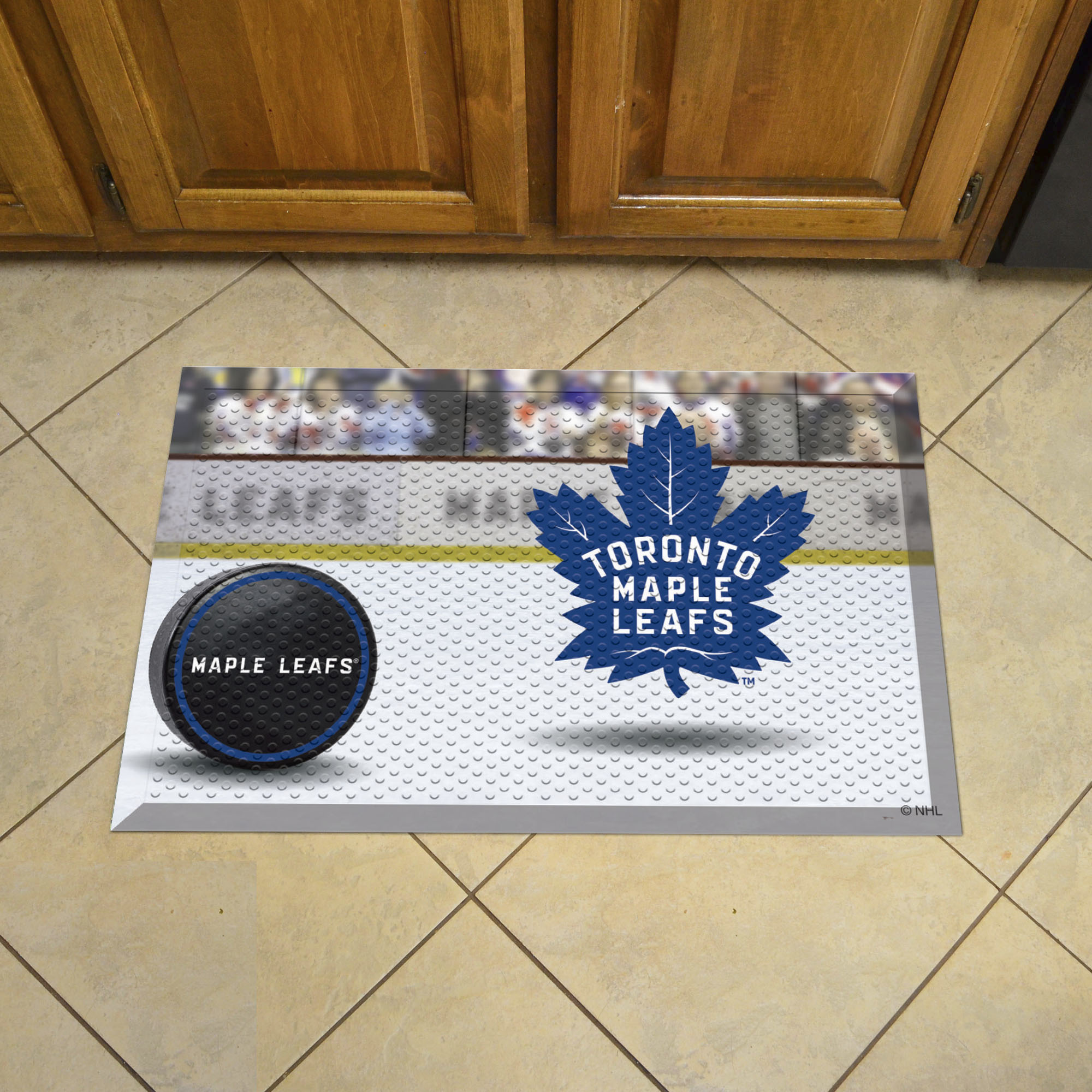 Toronto Maple Leafs Puck Style SCRAPER Door Mat