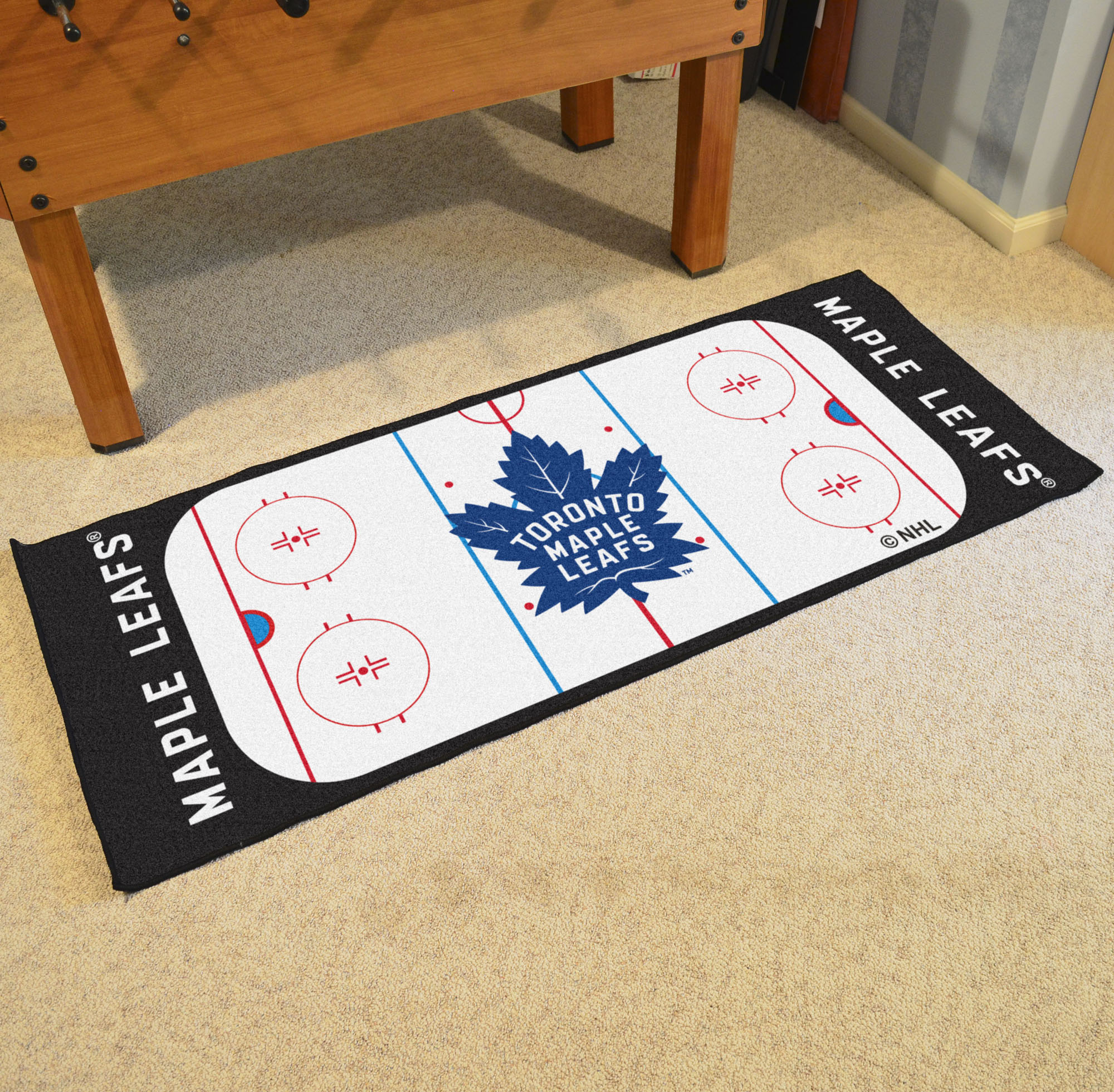 Toronto Maple Leafs 30 x 72 Hockey Rink Carpet Runner