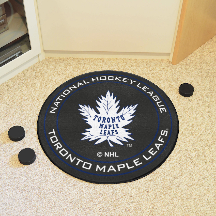 Toronto Maple Leafs Vintage Puck Mat - Throwback Logo