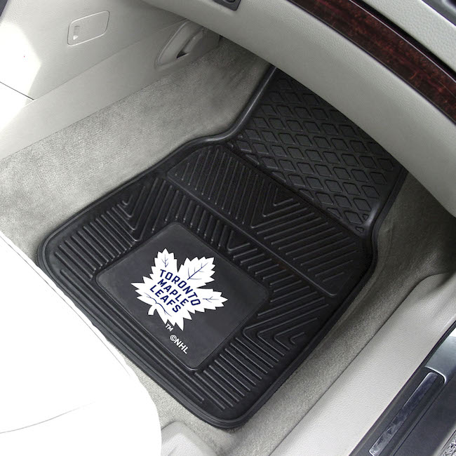 Toronto Maple Leafs Car Floor Mats 18 x 27 Heavy Duty Vinyl Pair
