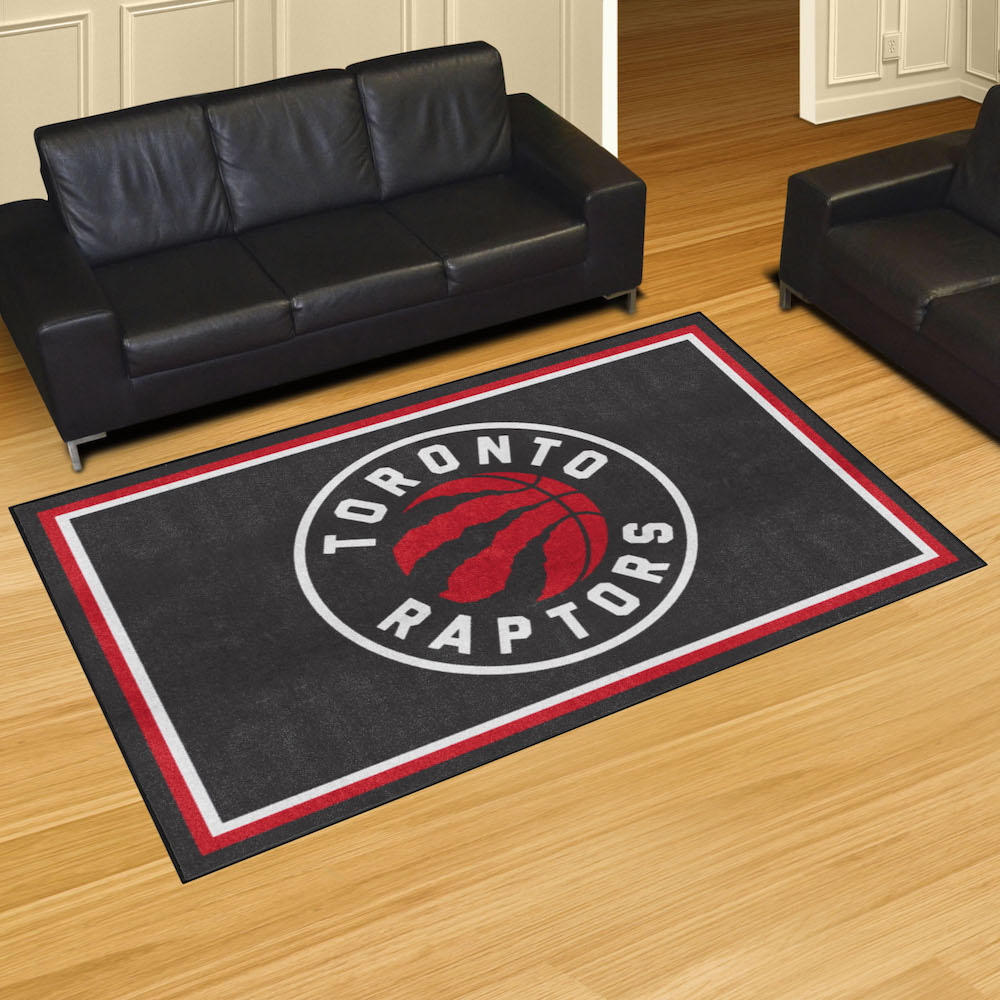 Toronto Raptors 5x8 Area Rug - 2nd Logo