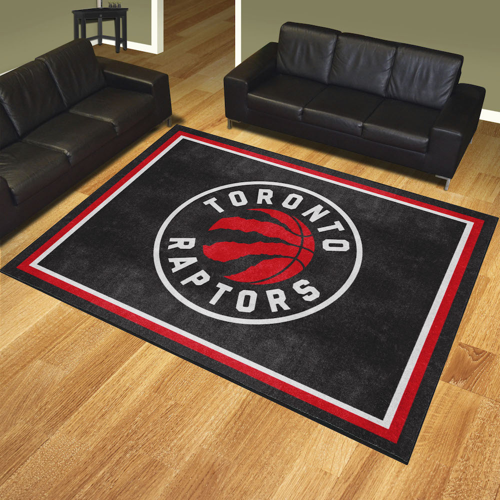 Toronto Raptors Ultra Plush 8x10 Area Rug - 2nd Logo