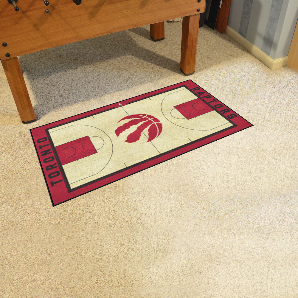 Toronto Raptors 30 x 54 LARGE Basketball Court Carpet Runner