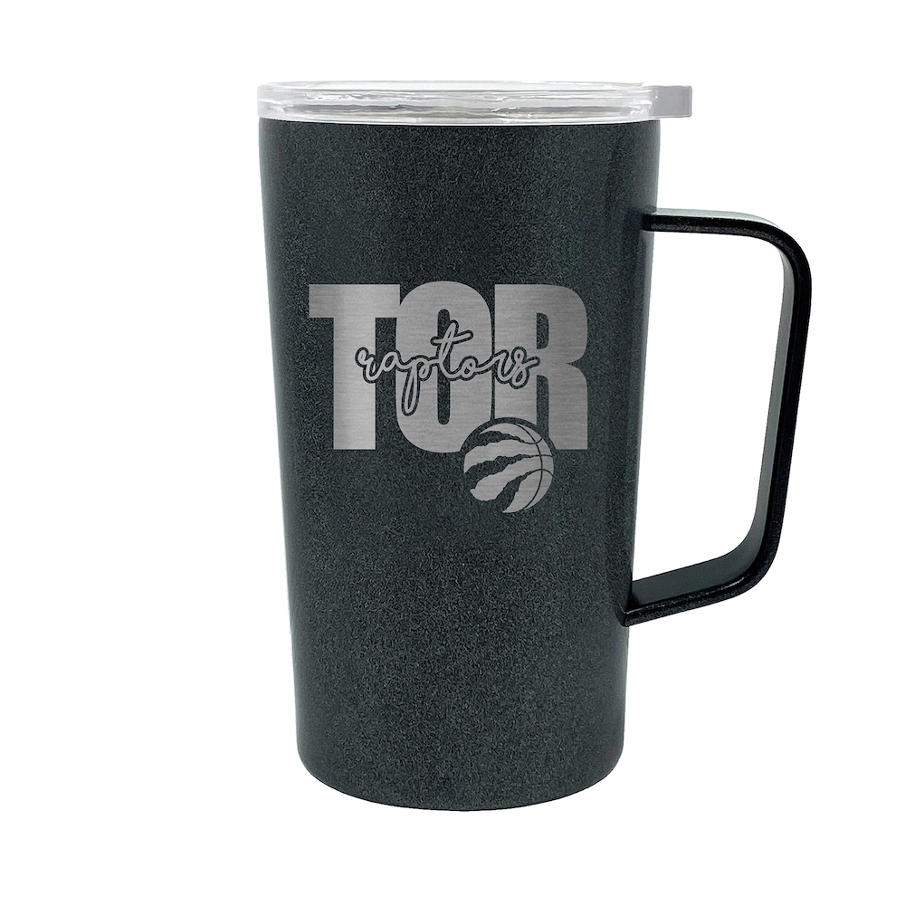 Toronto Raptors 18 oz HUSTLE Travel Mug - ONYX