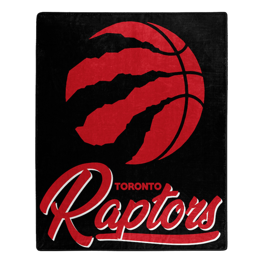 Toronto Raptors Plush Fleece Raschel Blanket 50 x 60