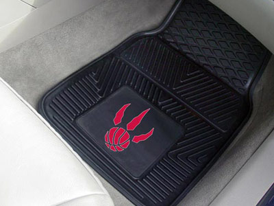 Toronto Raptors Car Floor Mats 18 x 27 Heavy Duty Vinyl Pair