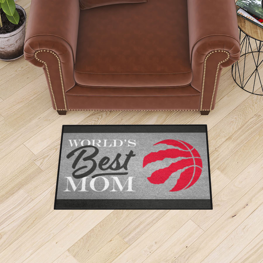 Toronto Raptors 20 x 30 WORLDS BEST MOM Floor Mat