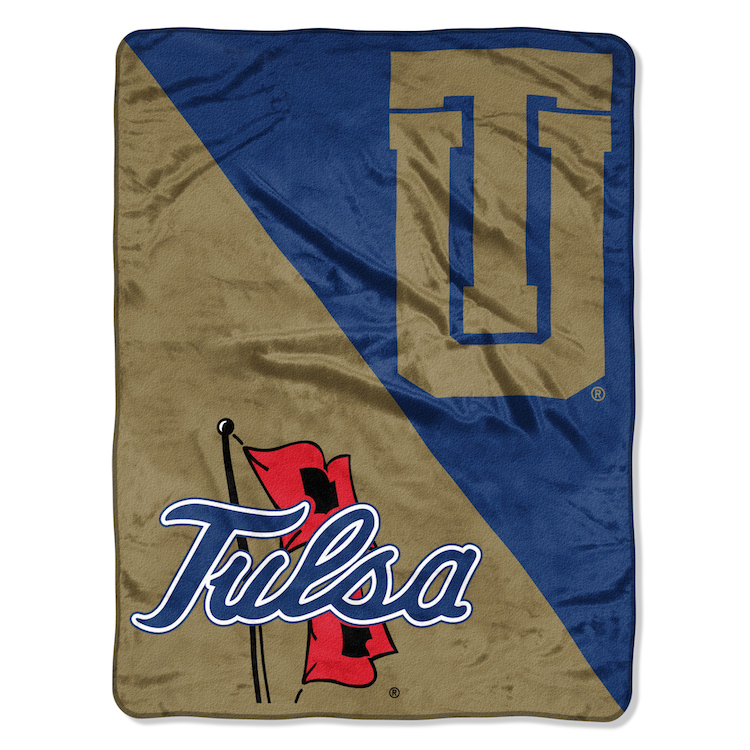 Tulsa Golden Hurricane Micro Raschel 50 x 60 Team Blanket