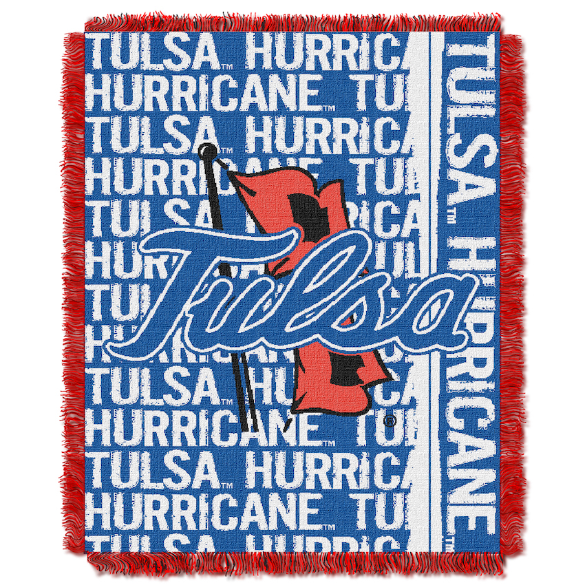 Tulsa Golden Hurricane Double Play Tapestry Blanket 48 x 60