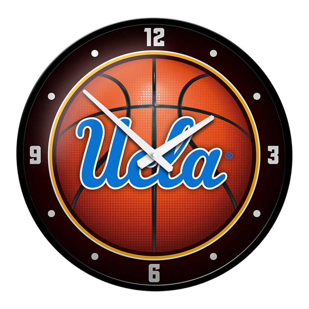 UCLA Bruins Modern Disc BASKETBALL Wall Clock