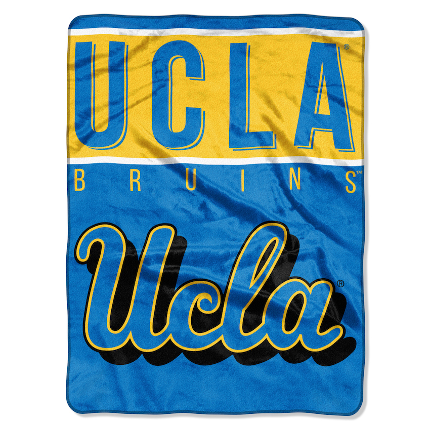 UCLA Bruins Large Plush Fleece OVERTIME 60 x 80 Blanket