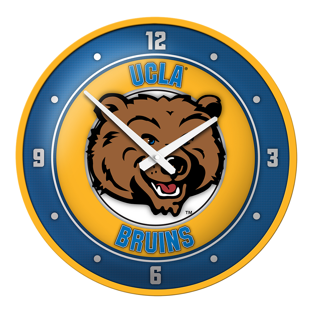 UCLA Bruins MASCOT Modern Disc Wall Clock