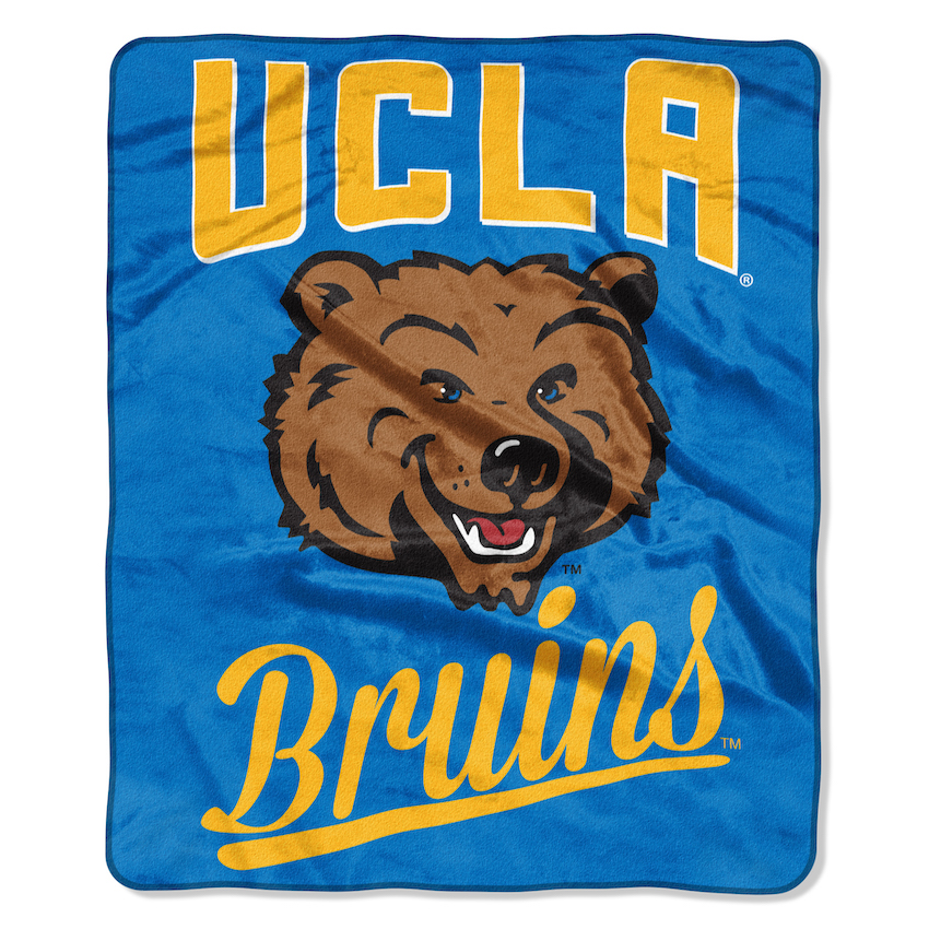 UCLA Bruins Plush Fleece Raschel Blanket 50 x 60