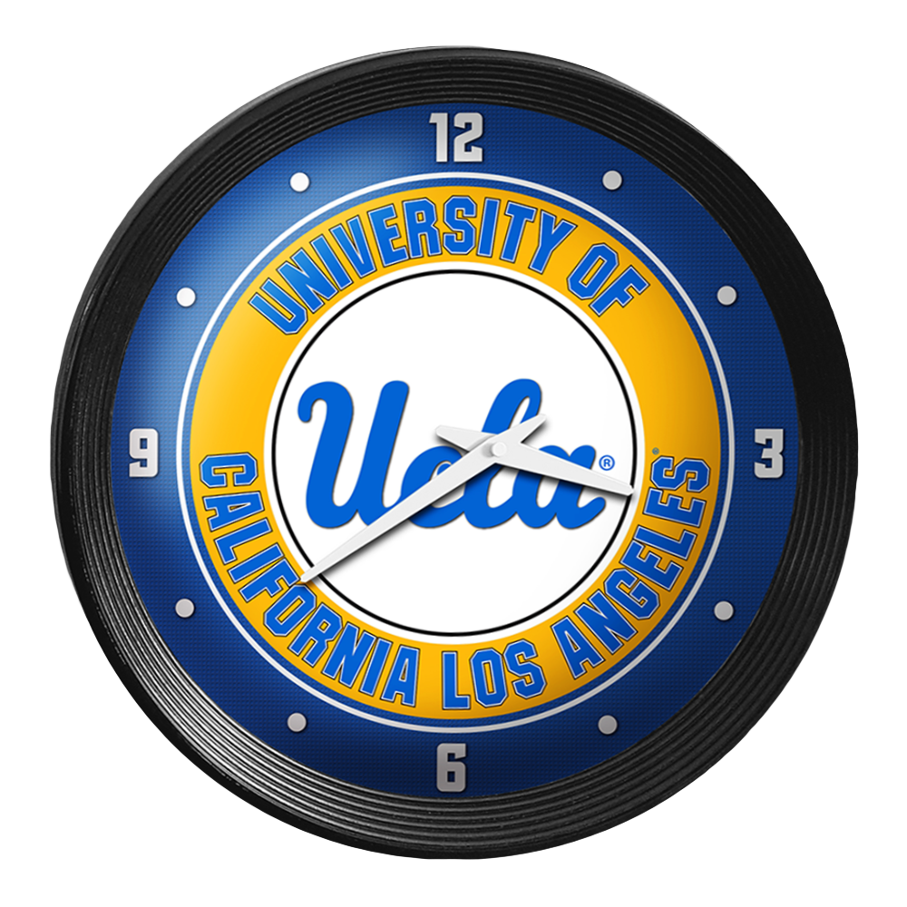 UCLA Bruins Ribbed Frame Wall Clock