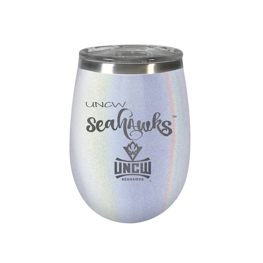 UNC Wilmington Seahawks 10 oz OPAL Wine Tumbler