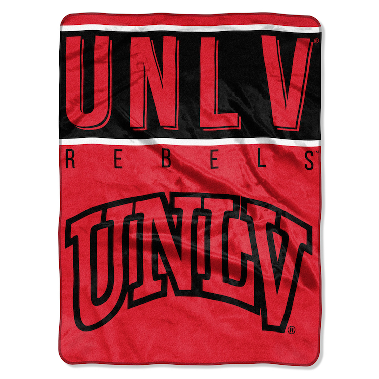 UNLV Rebels Large Plush Fleece OVERTIME 60 x 80 Blanket