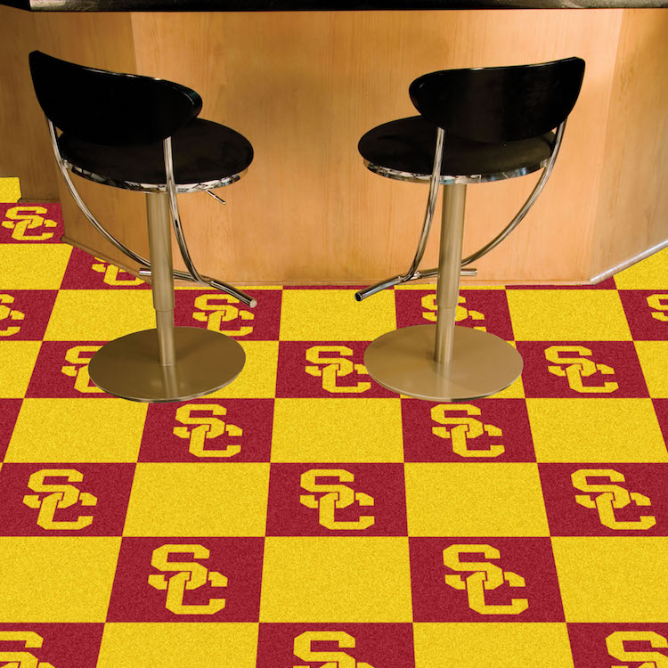 USC Trojans Carpet Tiles 18x18 in.