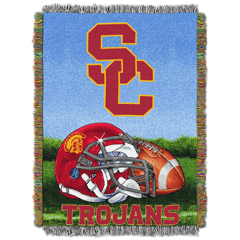 USC Trojans Home Field Advantage Series Tapestry Blanket 48 x 60