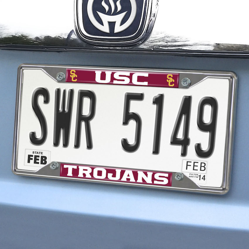 USC Trojans License Plate Frame