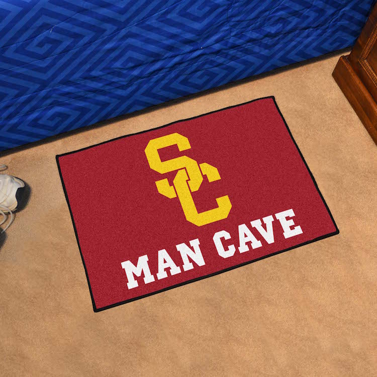 USC Trojans MAN CAVE 20 x 30 STARTER Floor Mat