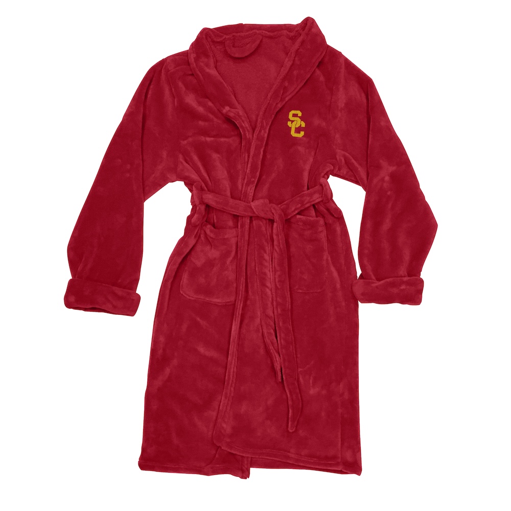 USC Trojans Mens Silk Touch Bath Robe (L/XL)