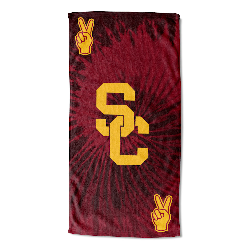 USC Trojans Pyschedelic 30x60 Beach Towel