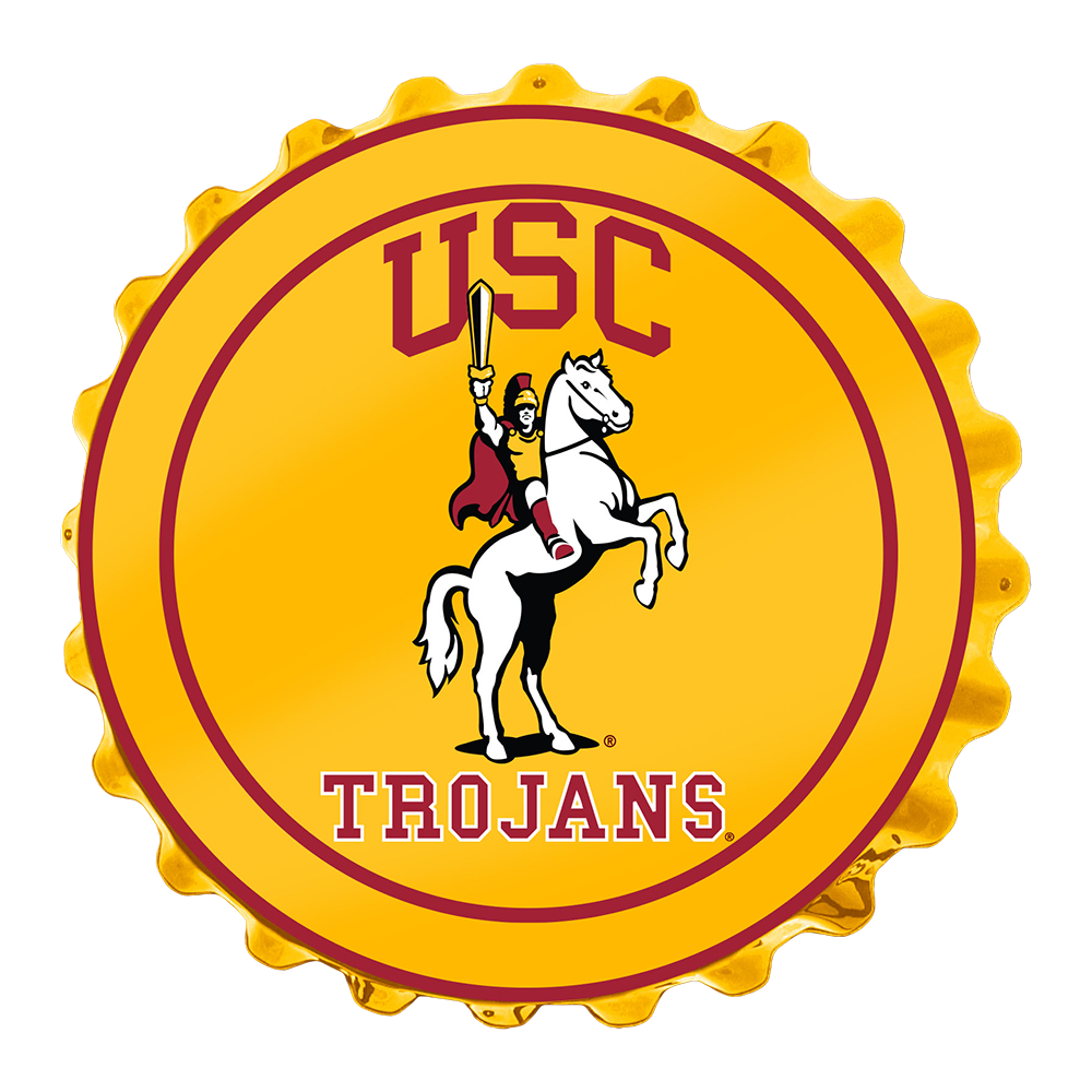 USC Trojans TROJAN Bottle Cap Wall Sign