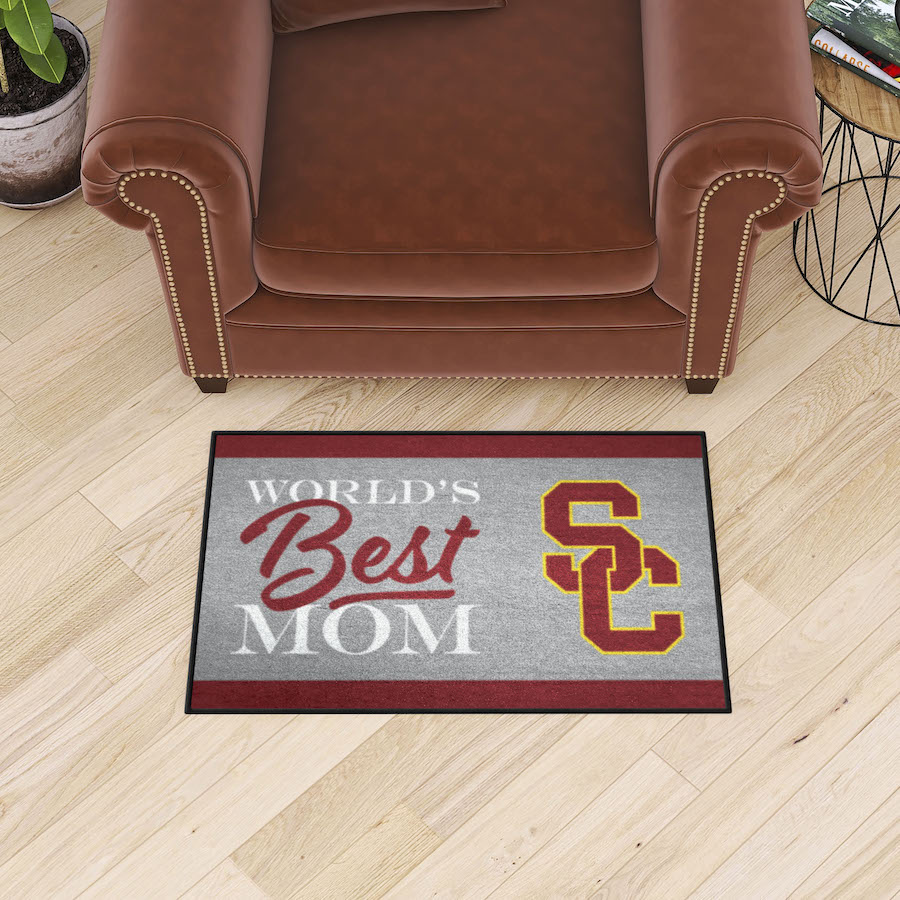 USC Trojans 20 x 30 WORLDS BEST MOM Floor Mat