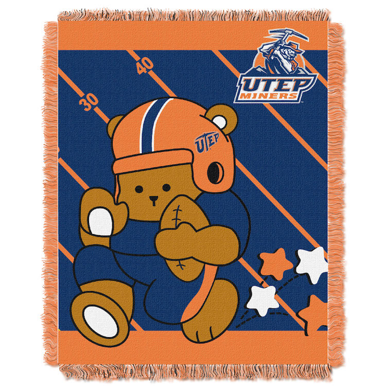 UTEP Miners Woven Baby Blanket 36 x 48