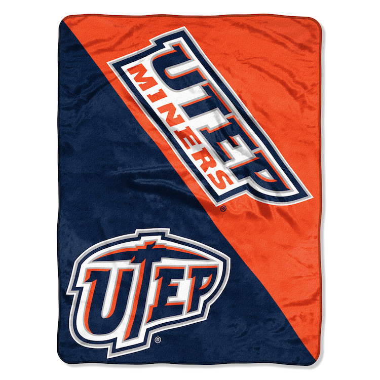 UTEP Miners Micro Raschel 50 x 60 Team Blanket