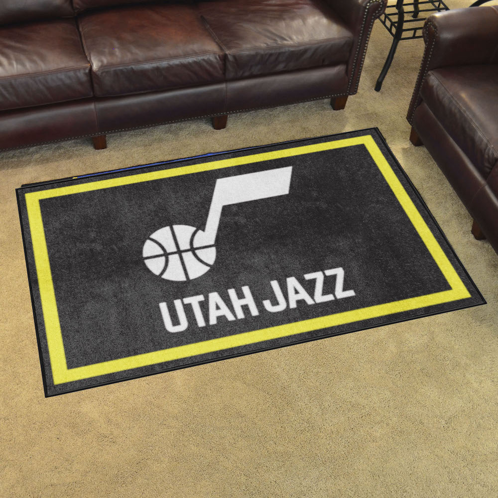 Utah Jazz 4x6 Area Rug - 2nd Logo