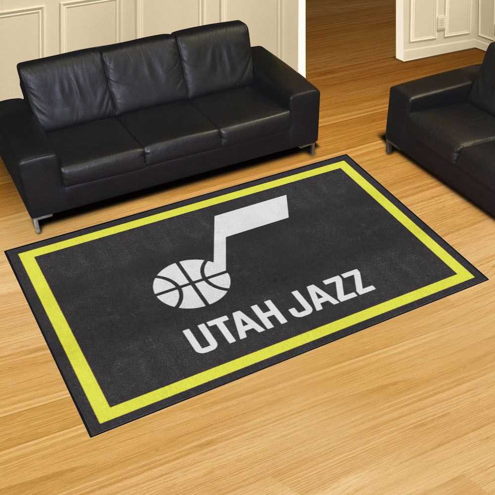 Utah Jazz 5x8 Area Rug - 2nd Logo