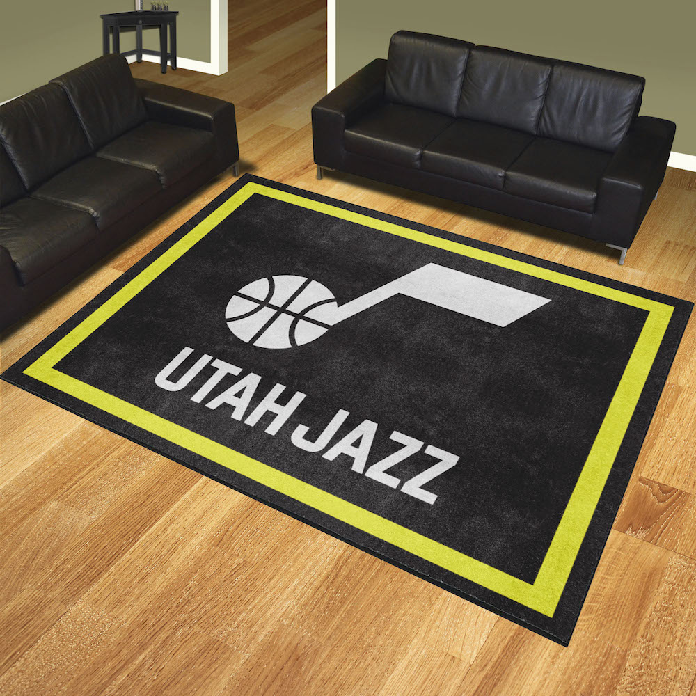 Utah Jazz Ultra Plush 8x10 Area Rug - 2nd Logo