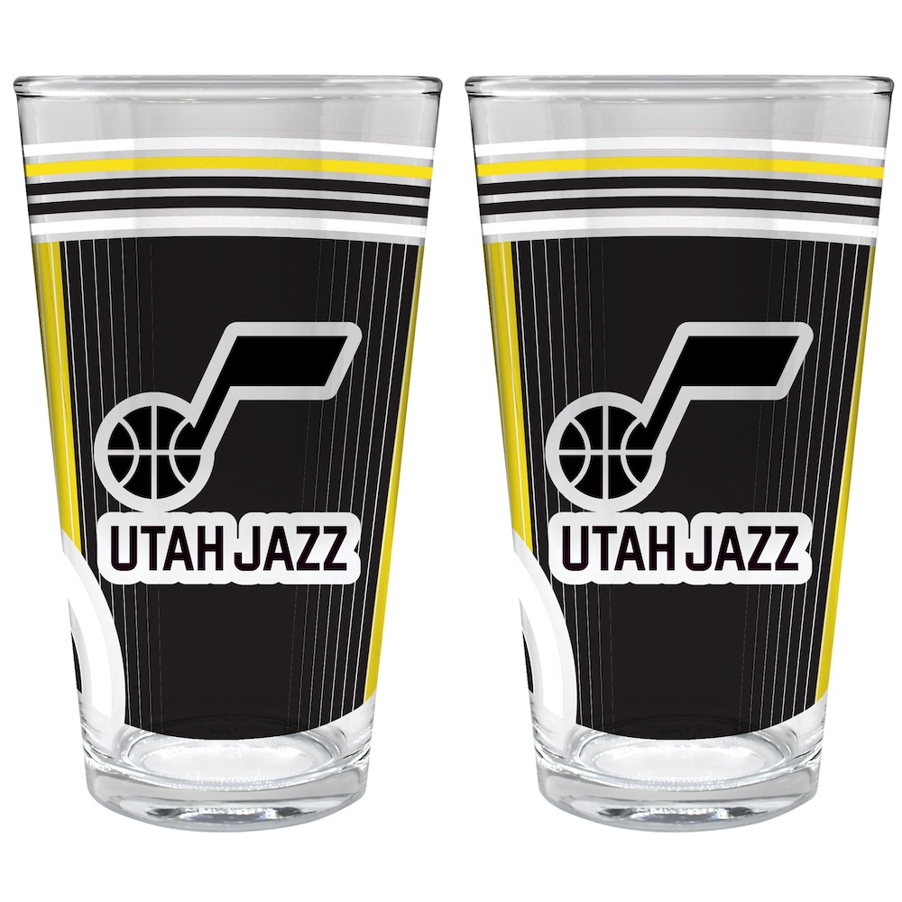 Utah Jazz COOL VIBES 2 pc Pint Glass Set