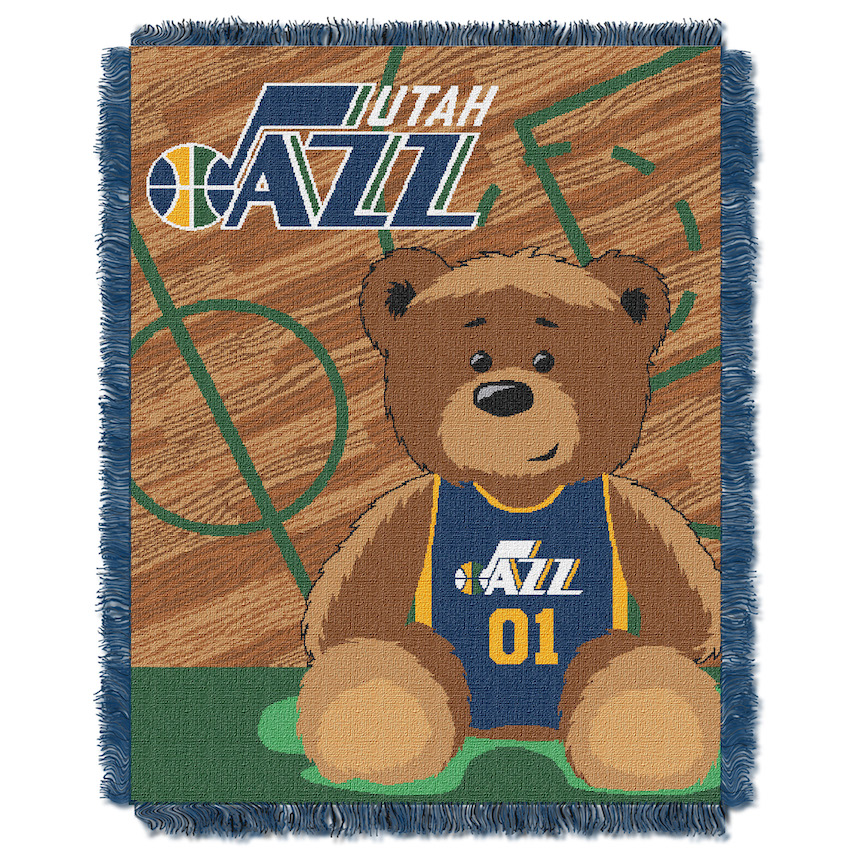 Utah Jazz Woven Baby Blanket 36 x 48