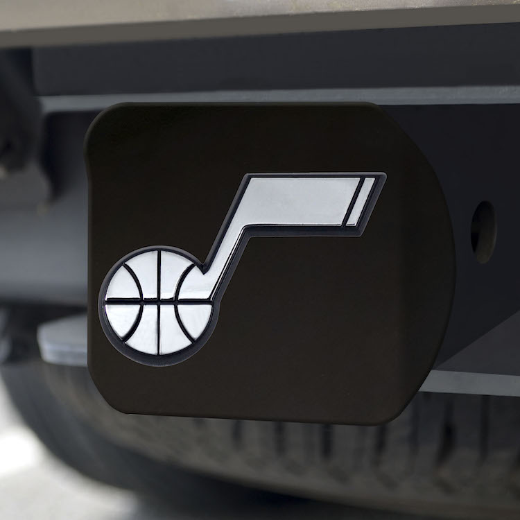 Utah Jazz BLACK Trailer Hitch Cover