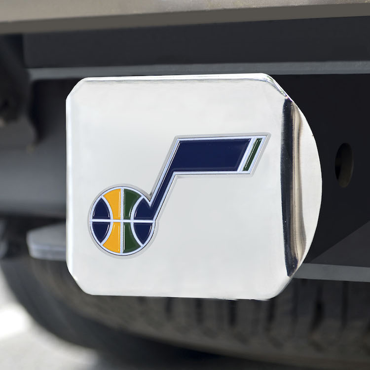 Utah Jazz Color Chrome Trailer Hitch Cover