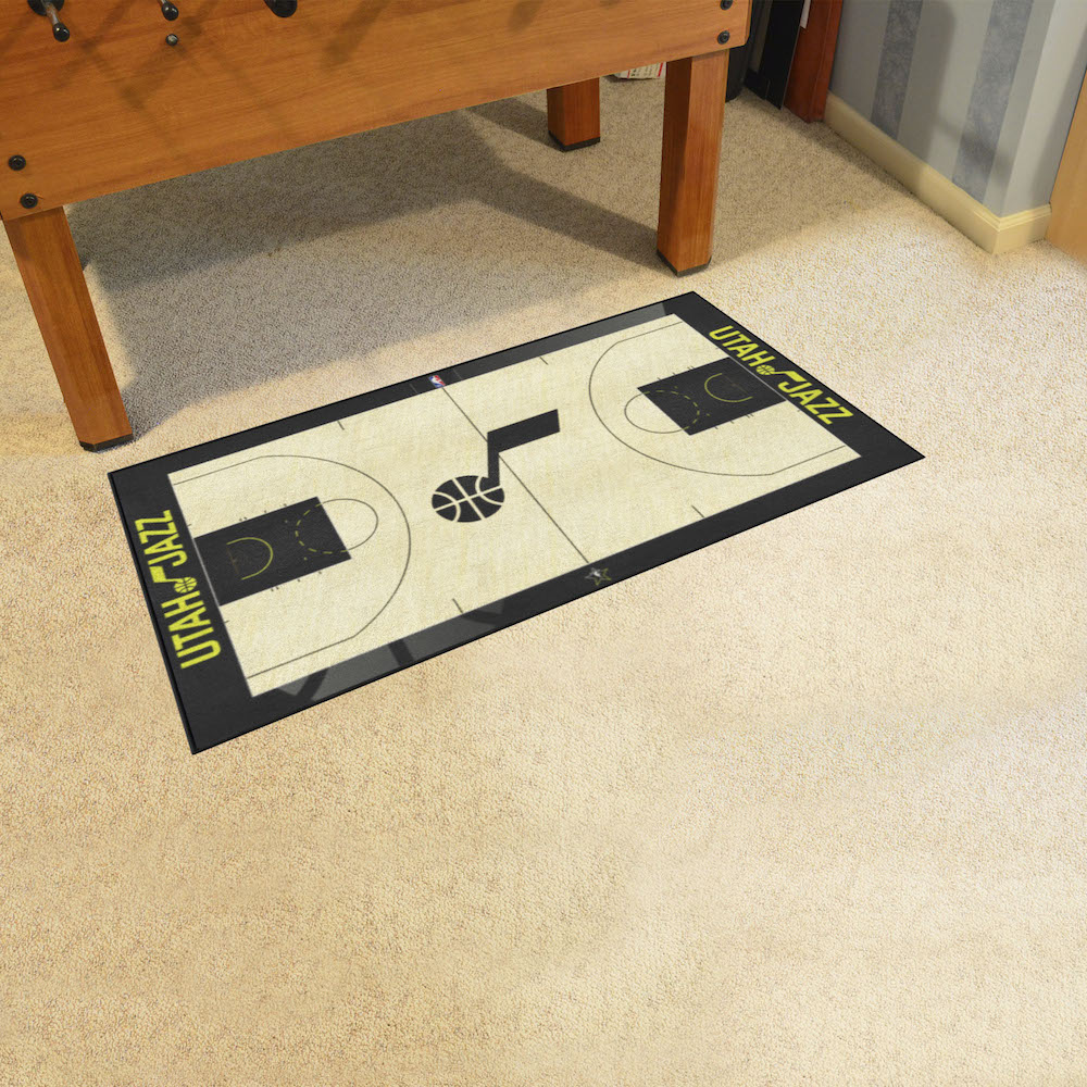 Utah Jazz 30 x 54 LARGE Basketball Court Carpet Runner