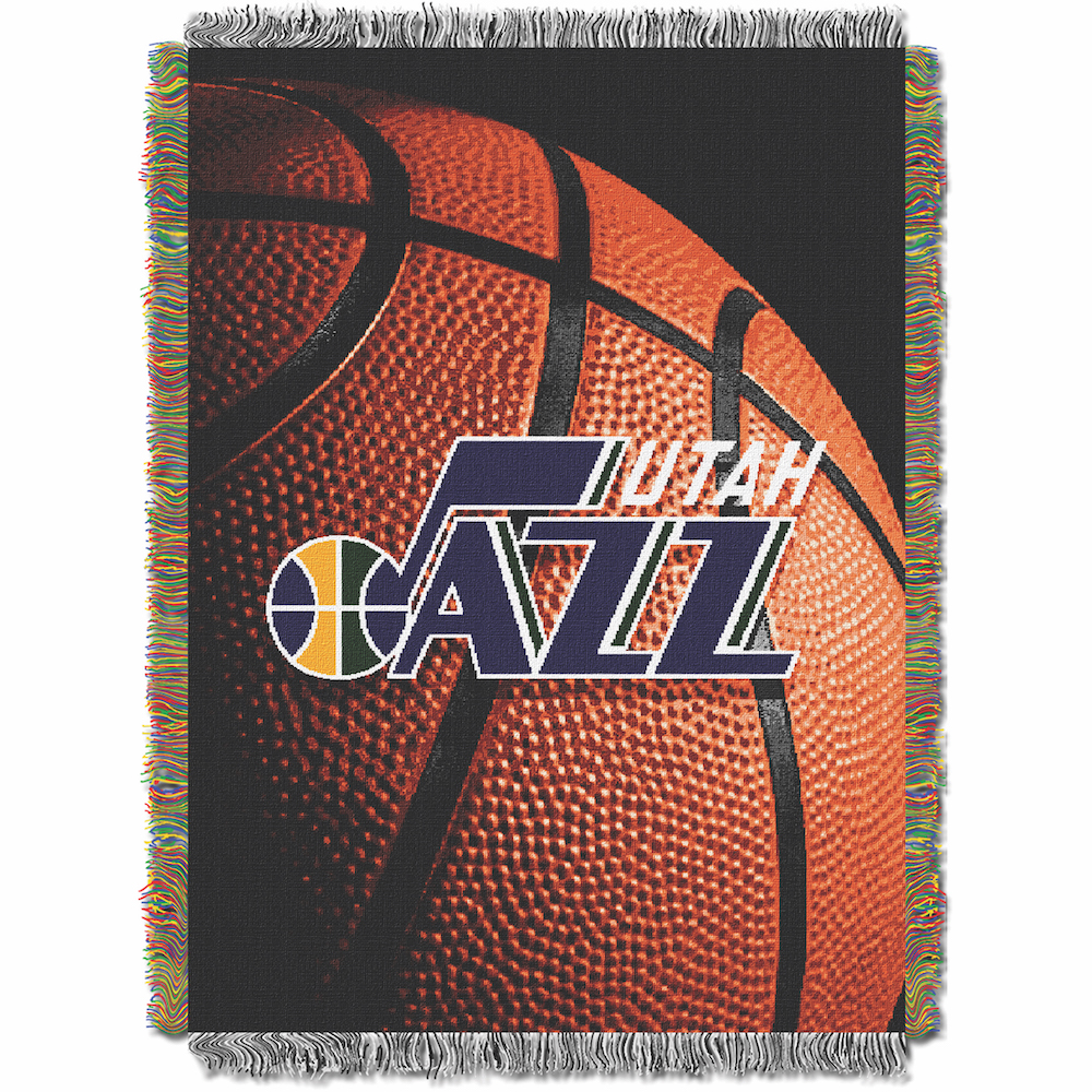 Utah Jazz Real Photo Basketball Tapestry