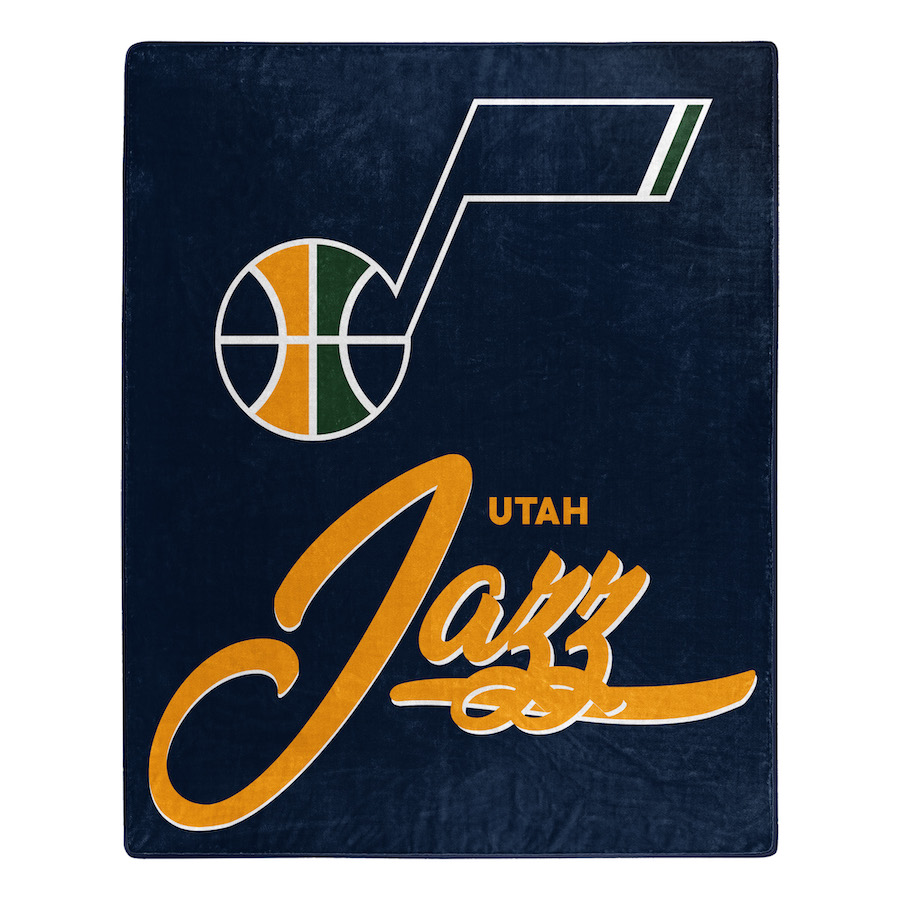 Utah Jazz Plush Fleece Raschel Blanket 50 x 60