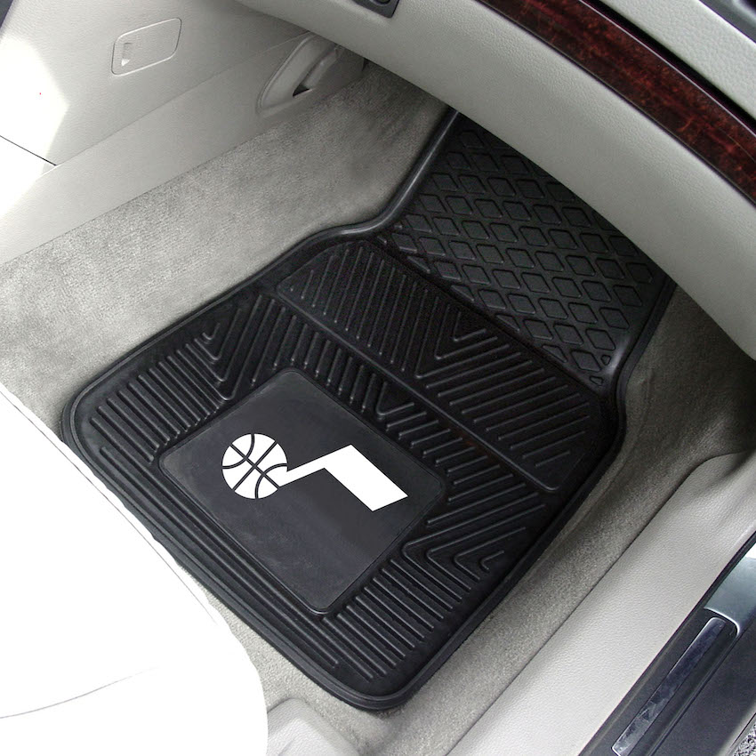 Utah Jazz Car Floor Mats 18 x 27 Heavy Duty Vinyl Pair