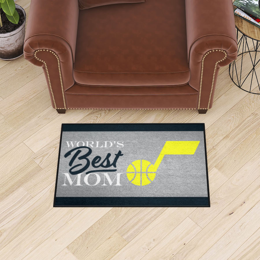 Utah Jazz 20 x 30 WORLDS BEST MOM Floor Mat