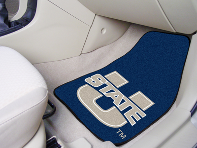 Utah State Aggies Car Floor Mats 18 x 27 Carpeted-Pair