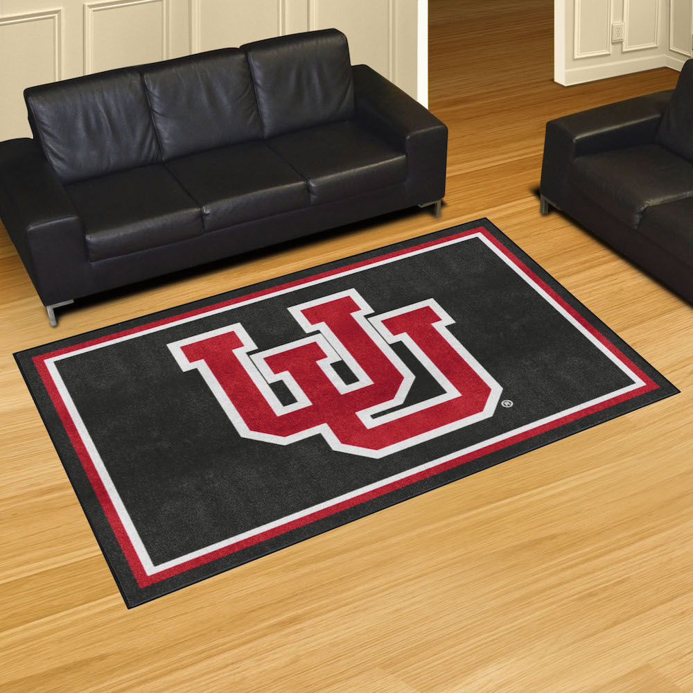 Utah Utes 5x8 Area Rug - Alt Logo