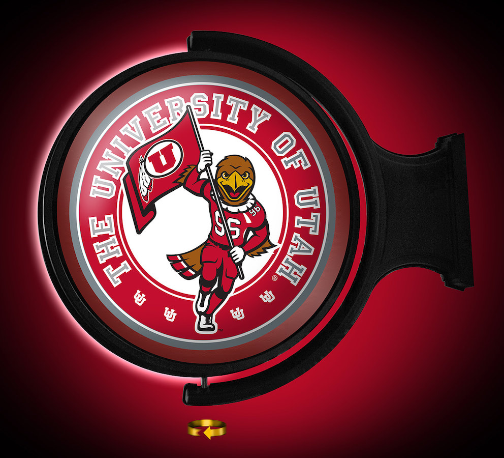 Utah Utes LED Rotating Wall Sign ~ SWOOP