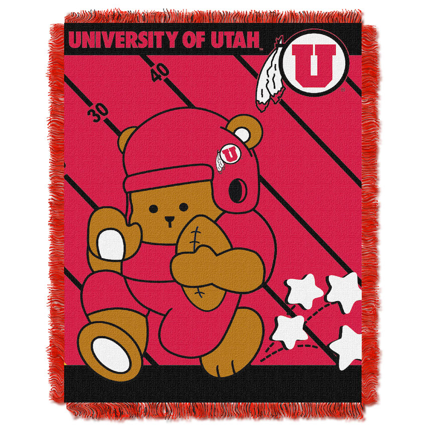 Utah Utes Woven Baby Blanket 36 x 48