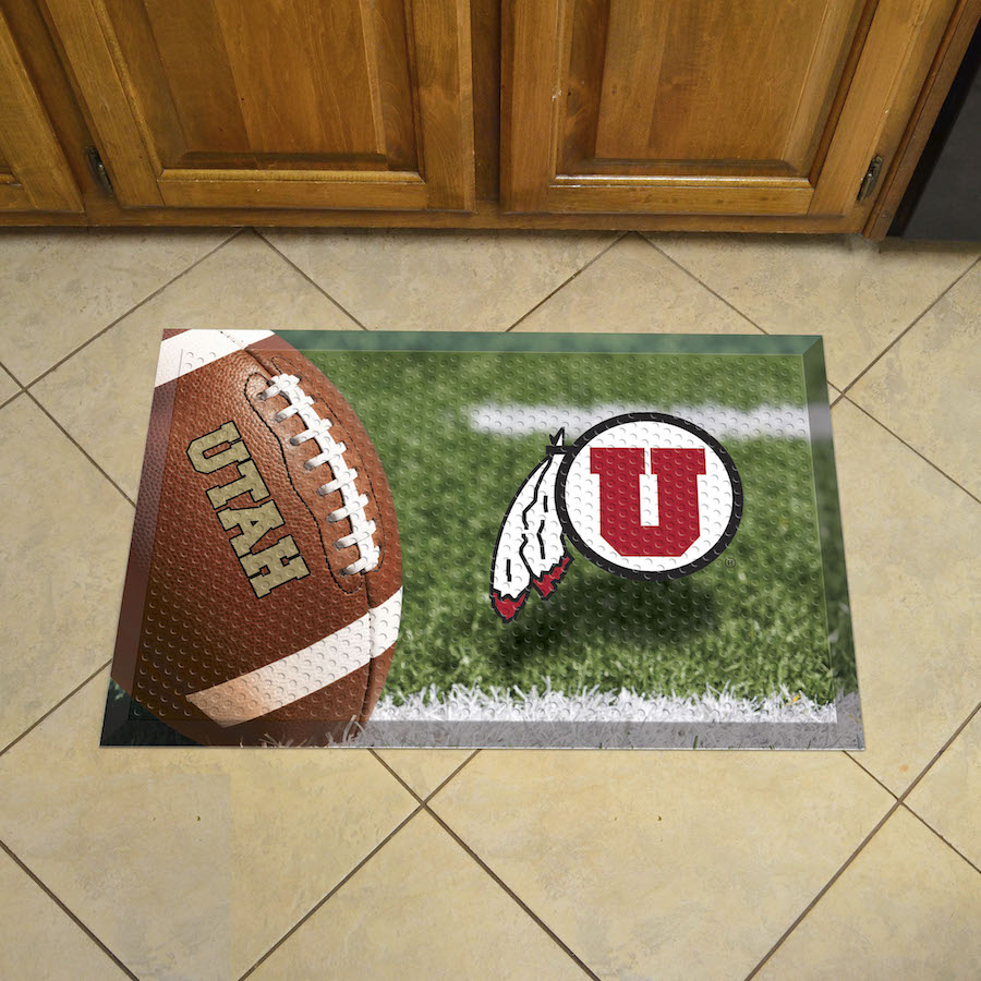 Utah Utes Ball Style SCRAPER Door Mat