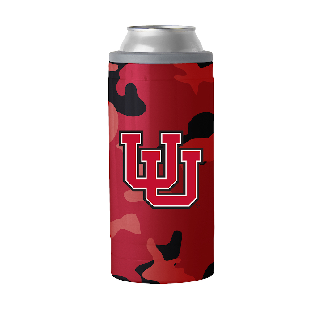 Utah Utes Camo Swagger 12 oz. Slim Can Coolie
