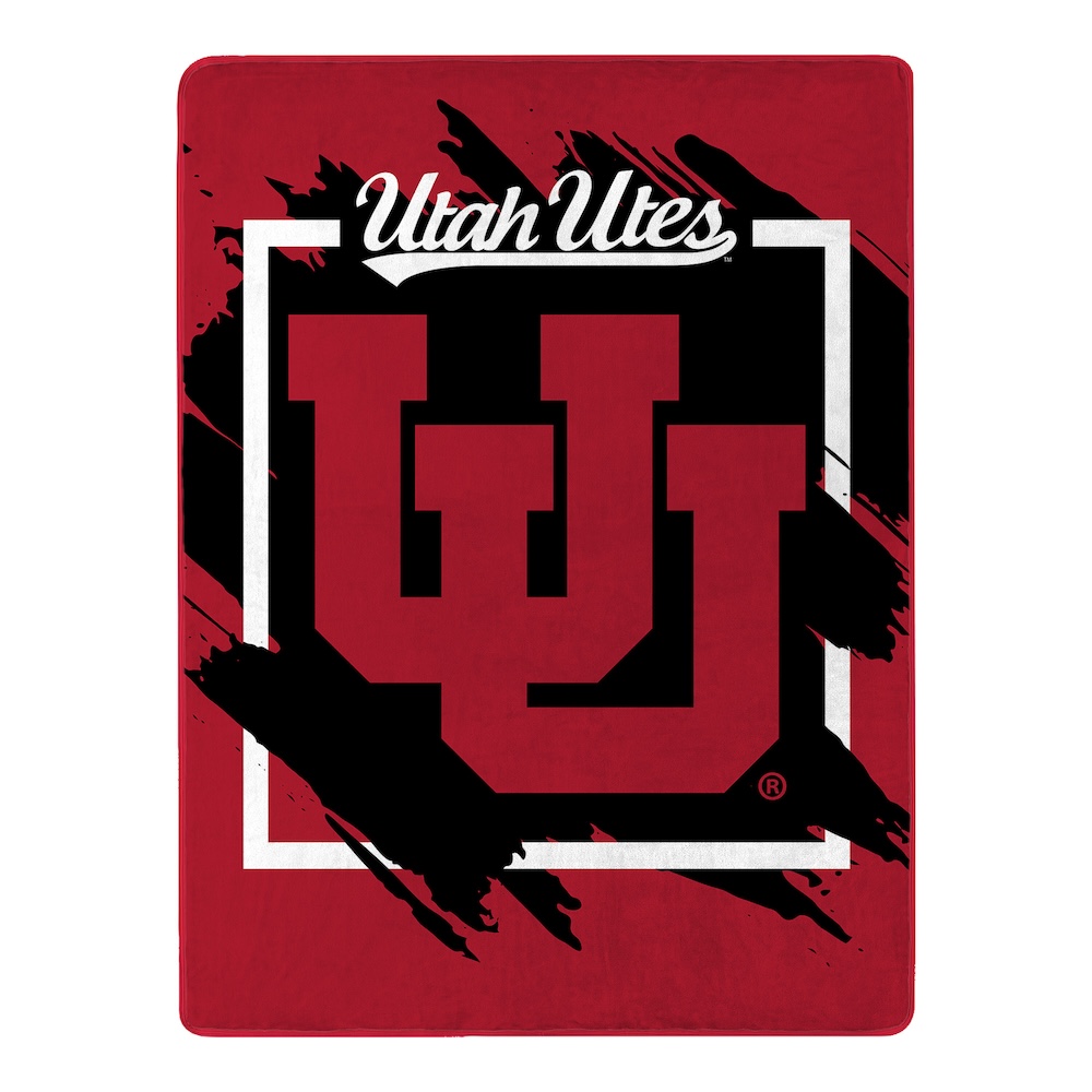 Utah Utes Micro Raschel 50 x 60 Team Blanket